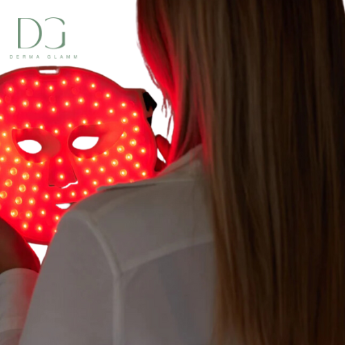 Masque LED Lumière rouge collagène Derma Glamm